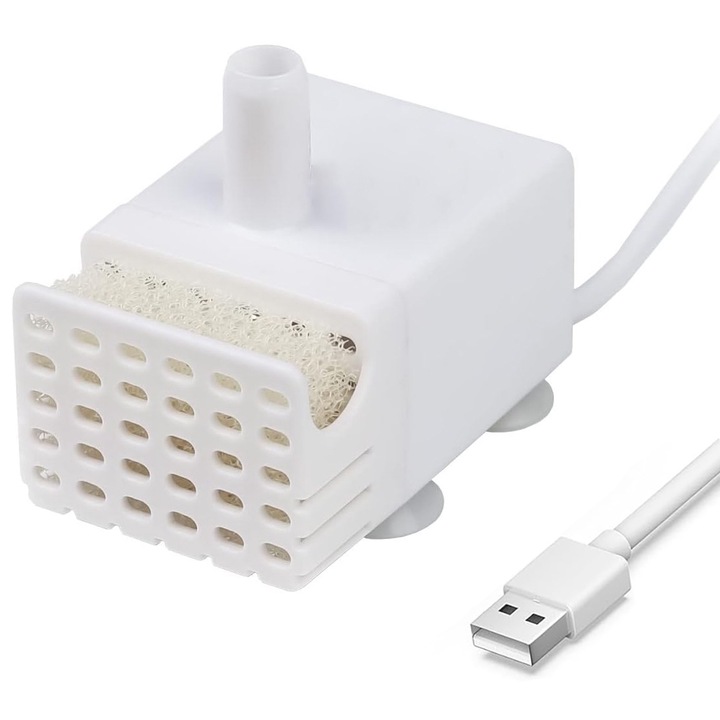 Резервна помпа за фонтан за котки и кучета, BYONDSELF®, за автоматичен диспенсър за вода EZ1002, бяла