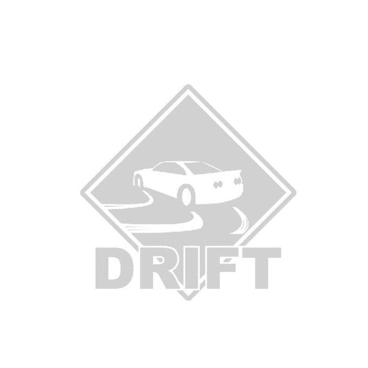 Sticker decorativ auto, Drift, 15x15 cm, alb