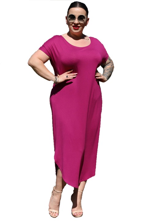 Rochie de vara, Karko, Viscoza/Elastan, Mov, Mov