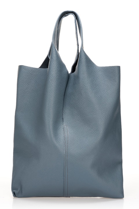 Massimo Castelli, Geanta tote de piele, Gri