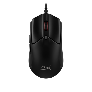 Mouse gaming cu fir HyperX Pulsefire Haste 2, 26000 DPI, ultrausor (53g), 6 butoane, 650IPS, 50G, software NGENUITY, cablu HyperFlex 2, negru