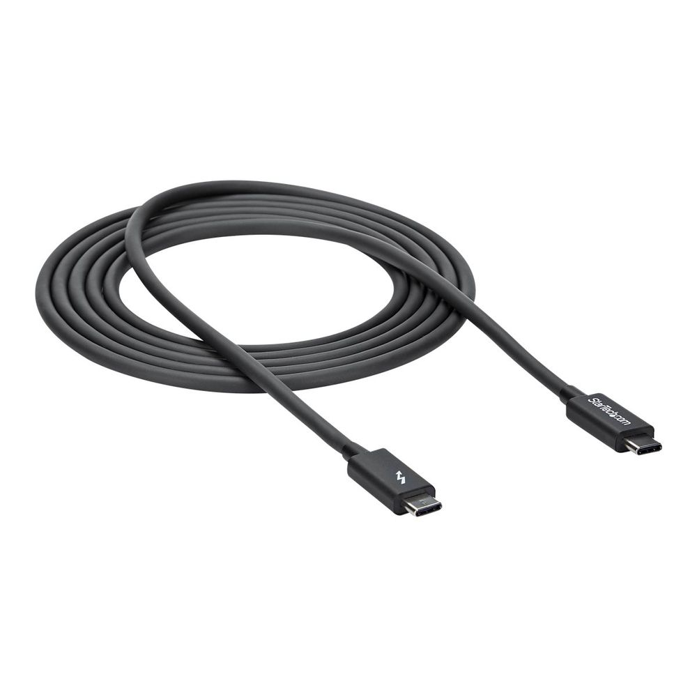 20gbps Thunderbolt 3 Cable 66ft2m Black 4k 60hz Certified Tb3 Usb C To 4613