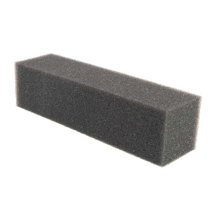 Placa de filtru, Burete/Poliester, 8x30 cm, Negru