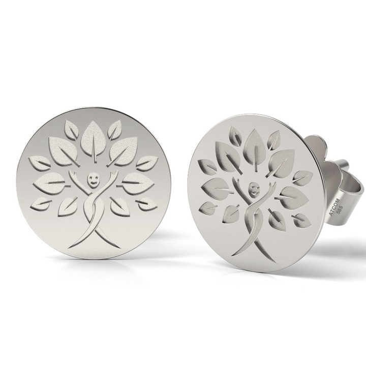 Обеци, Лице, Дървото на живота, Бяло злато