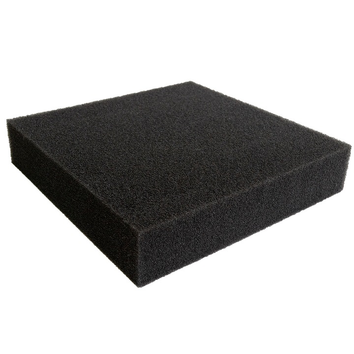 Placa de filtru, Burete/Poliester, 31x30x5cm, Negru