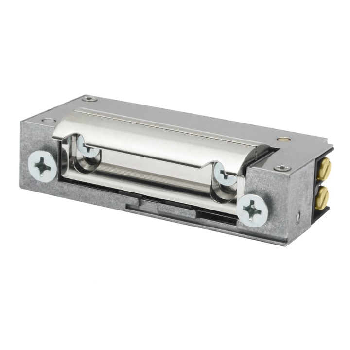 Incuietoare electrica usi Hartte XS12UW cu intrerupator, Bira, Metal, Argintiu