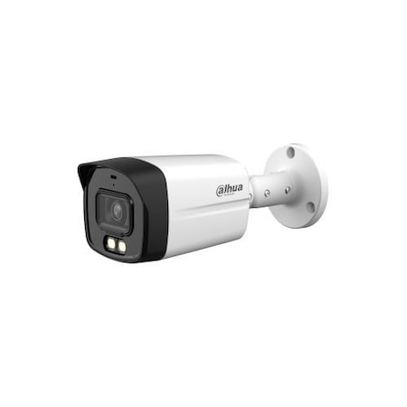 Derbeville test compromise Rarity Camera de supraveghere Bullet, analogica, Full-color 4K, 2.8mm, lumina alba  40m, Microfon, IP67, Dahua HAC-HFW1809TLM-A-LED-0280B - eMAG.ro