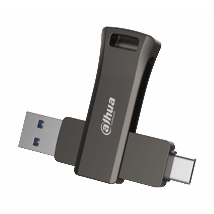 Memory Stick USB и MicroUSB, Dahua, 128 GB, сив