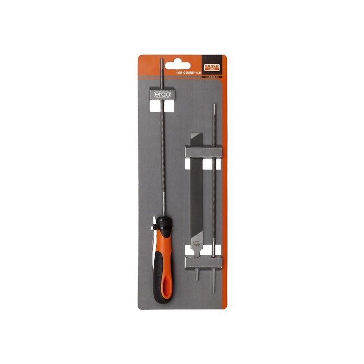 Készlet Bahco fűrészláncok élezéséhez 4.0mm, 3/8", 200x150mm