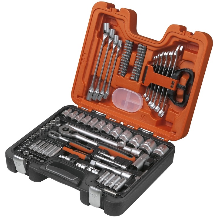 Set d91 de chei tubulare, Bahco, 1/4", 1/2", Multicolor