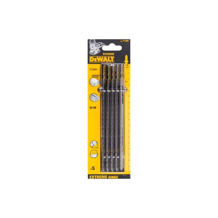 DeWALT - Panza BiM Extreme pentru materiale sandwich la fierastrau pendular 180mm, 5 bucati [DT2084-QZ]