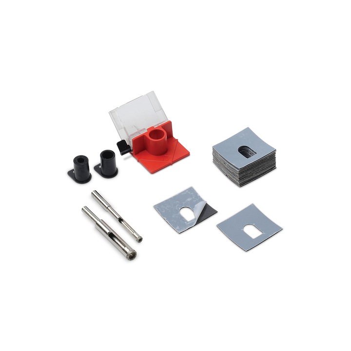Set 2 burghie diamantate pentru placi ceramice Easy Gres, Rubi, 6mm si 10mm, ghidaj cu rezervor de apa