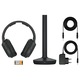 Casti On Ear Sony MDR-RF895RK, Wireless, Bluetooth, Microfon, Autonomie 20 ore, Negru