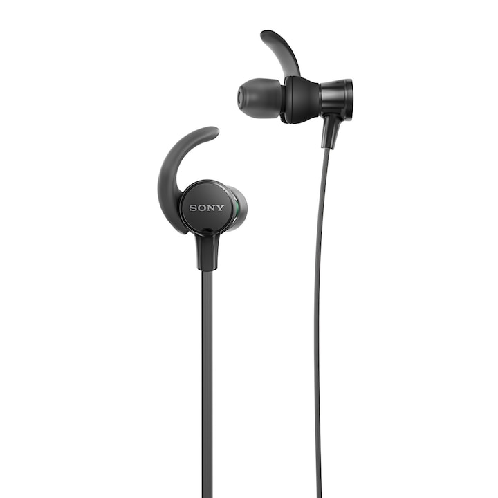 Sony MDRXB510ASB EXTRA BASS fülbe helyezhető sportfejhallgató, Fekete