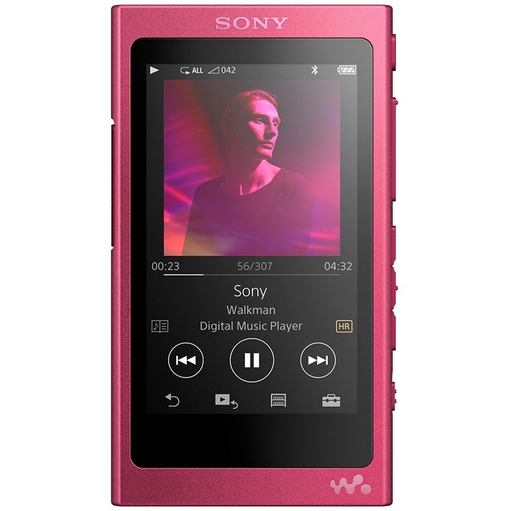 Sony NWA35HNP MP3 Lejátszó, NFC, Bluetooth, LDAC, 16GB, Wireless, Rózsaszín