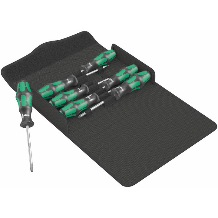 Комплект отвертки, Wera, Kraftform, Plus 300/7, 7 бр