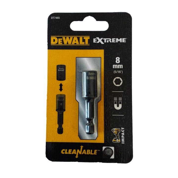 Накрайник за ударна отвертка DeWalt 8 мм