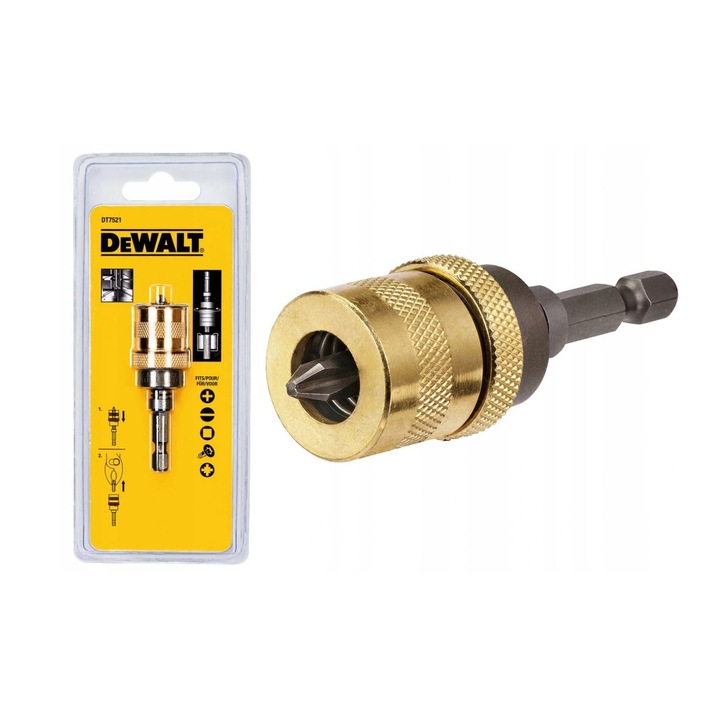 DeWALT - Suport biti magnetic cu limitator de adancime 68mm [DT7521-QZ]