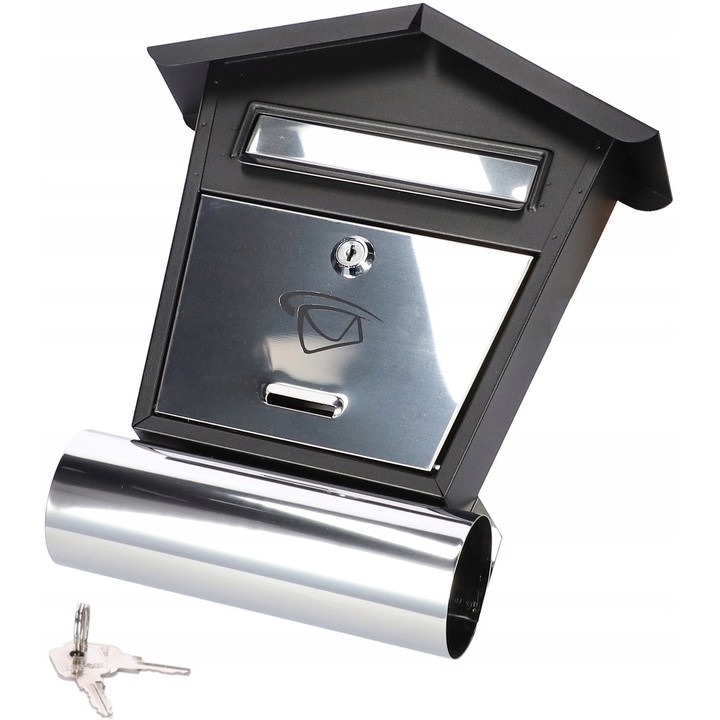 Acél Postaláda Levelekhez és Cső Újságokhoz