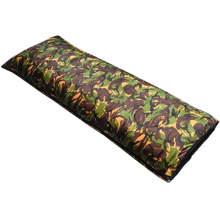 Спален чувал, Meteor, 190 x 75 cm, камуфлажно зелен