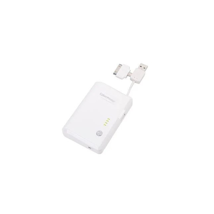 CyberPower CPBC5200TWI 5200mAh PowerBank White, 211672, Powerbank