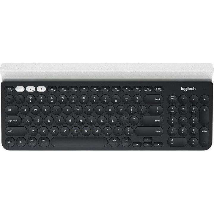 Logitech K780 Wireless Billentyűzet CH - Fekete/fehér (363477)