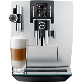 Espressor automat Jura J6, 15 bari, 2.1 l, 250 gr, rasnita AromaG3, 13 specialitati one touch, afisaj, Argintiu Espressor automat Jura J6, 15 bari, 2.1 l, 250 gr, rasnita AromaG3, 13 specialitati one touch, afisaj, Argintiu