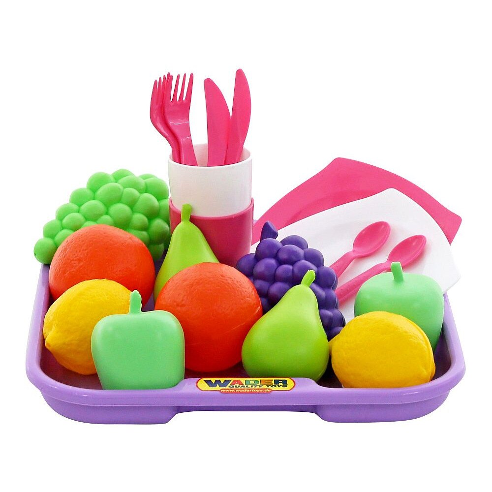 Set accesorii bucatarie si alimente - 21 piese - Polesie Wader