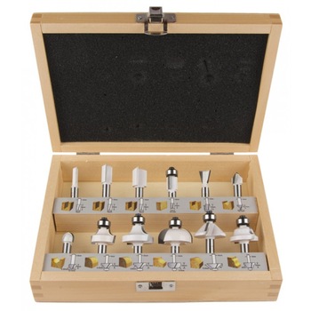 Set de 12 freze pentru lemn Makita D-53556 Set de 12 freze pentru lemn Makita D-53556