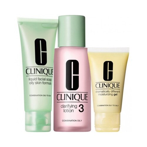 Pachet promo Clinique 3 Step Skin Care System 3 for Combination/Oily Skin