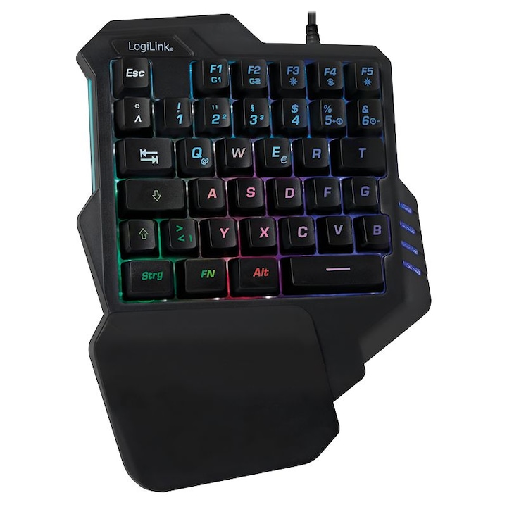 Tastatura gaming, pentru Playstation 4, mufa 3.5mm, negru