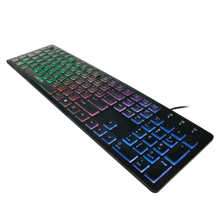 Tastatura Mecanica Wireless GravaStar Mercury K1 Lite, Tri-mode USB, Bluetooth, 2.4GHz, 75% Layout, iluminare RGB, Baterie 4000 mAh, Transparent Negru