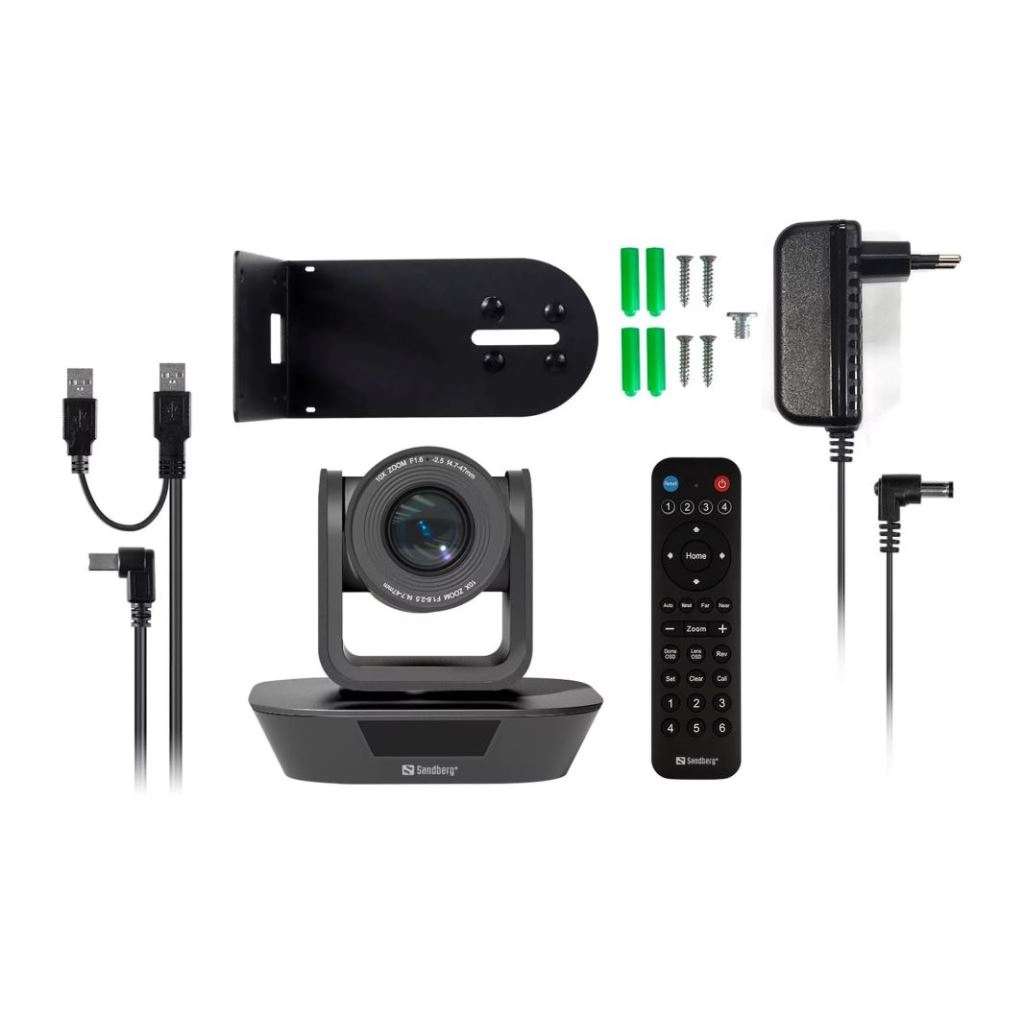 Sandberg 13430 webkamera 1920 x 1080 pixelek USB Fekete (13430) eMAG.hu