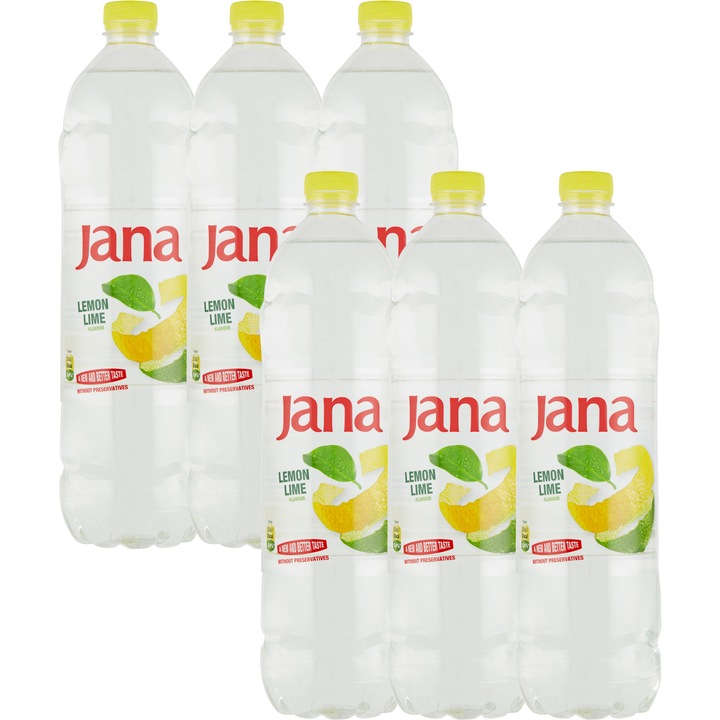 Jana citrom és limetta ízű, energiaszegény, szénsavmentes üdítőital, 6x1.5l