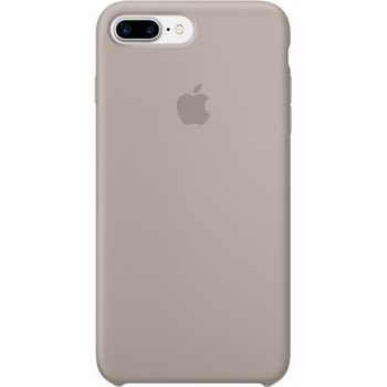 Husa de protectie Apple pentru iPhone 8 Plus / iPhone 7 Plus, Silicon, Pebble