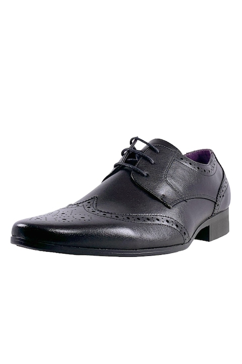 Мъжки обувки JUP Belide Brogue M005 16742927/6559918-6 15-695, С връзки, Еко кожа, Черен, 41 EU