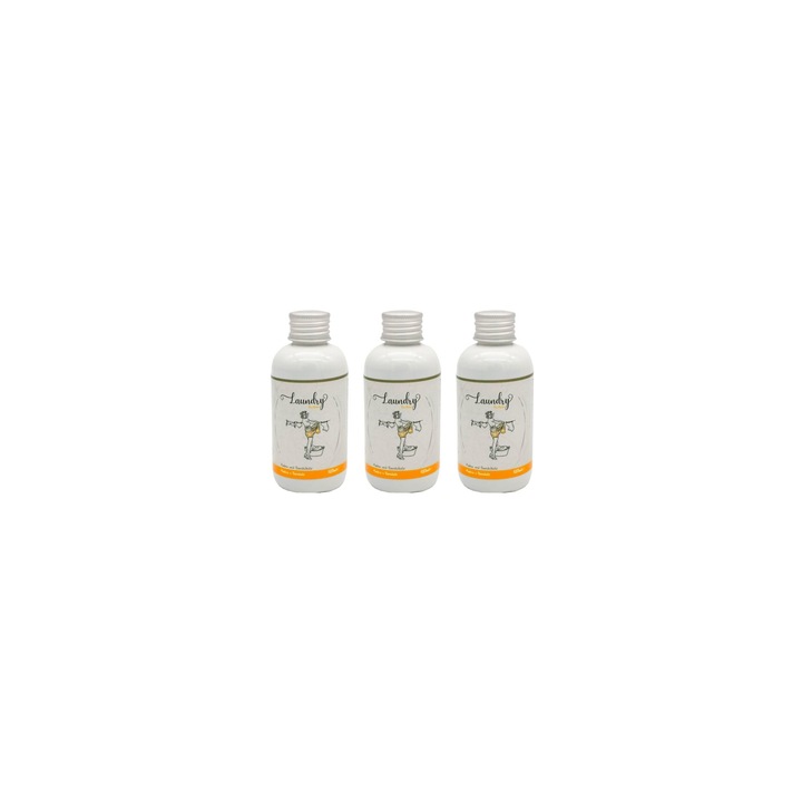 Set 3 Parfumuri concentrate pentru rufe Ambra si Lemn de Santal, DellArt, 125 ml