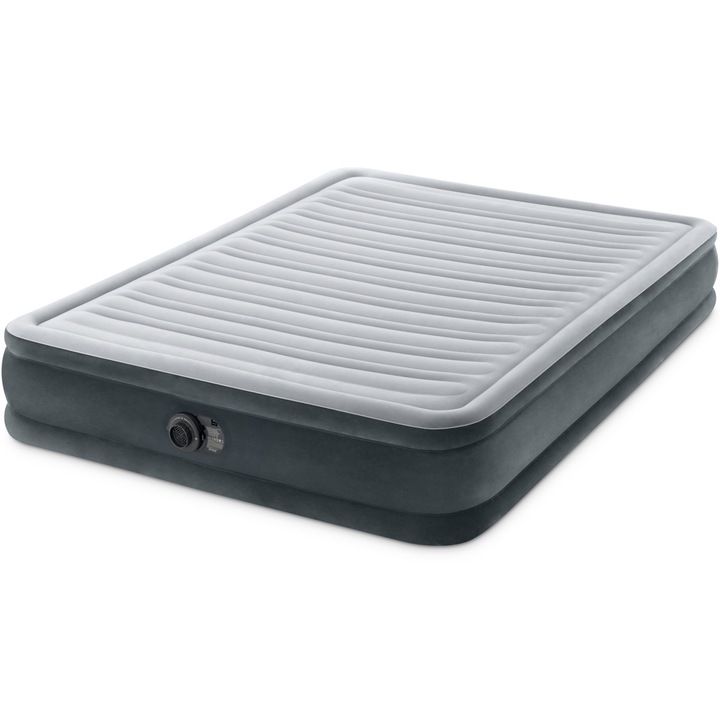 Надуваем дюшек INTEX Comfort-Plush "Queen size", 152x203x33 см, Вградена електрическа помпа
