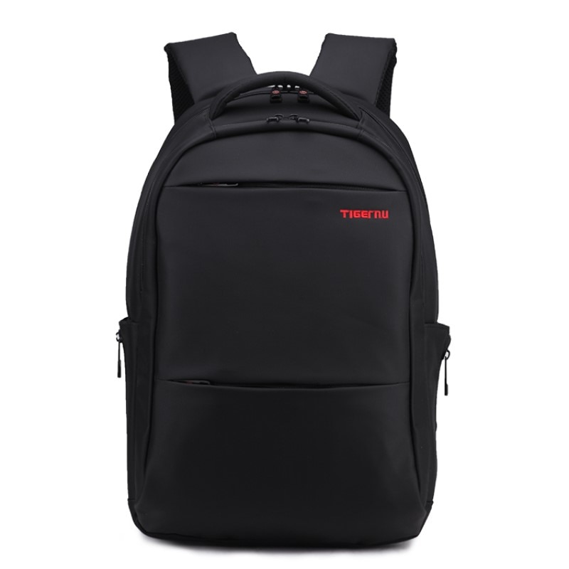 Rucsac laptop 19", casual, impermeabil, cu husa antisoc pentru laptop, Tigernu, 54x35x20 cm, Negru