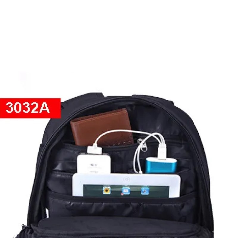Rucsac laptop 17" smart casual, impermeabil, Tigernu, 49x33x16 cm, Negru