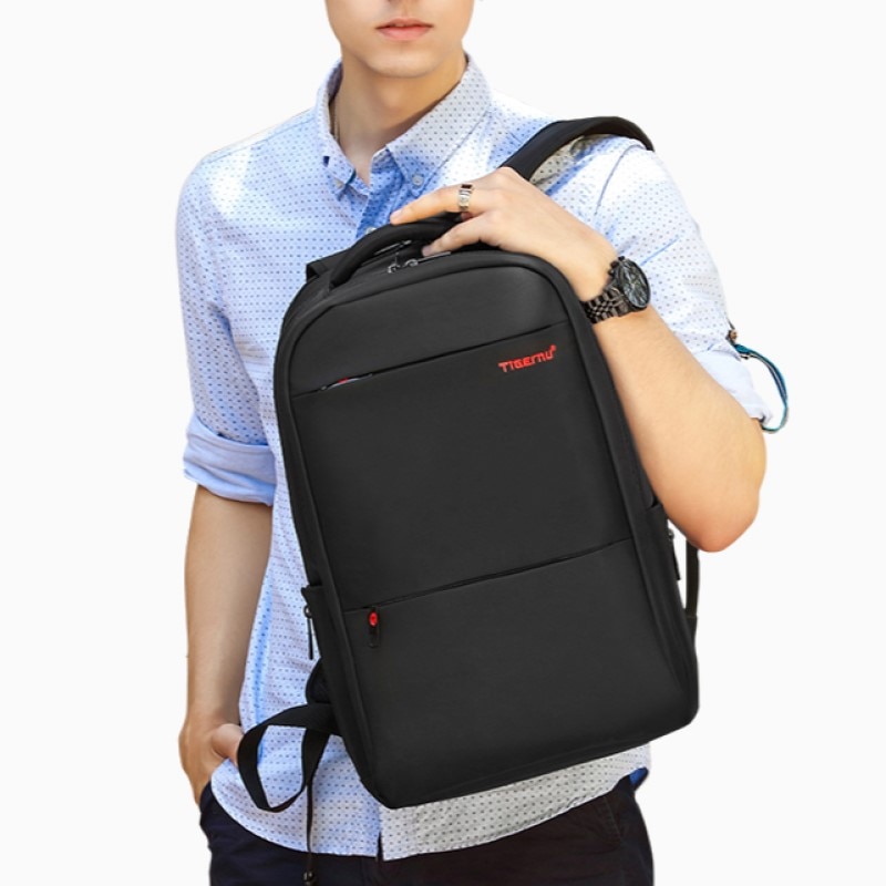 Rucsac laptop 17" smart casual, impermeabil, Tigernu, 49x33x16 cm, Negru