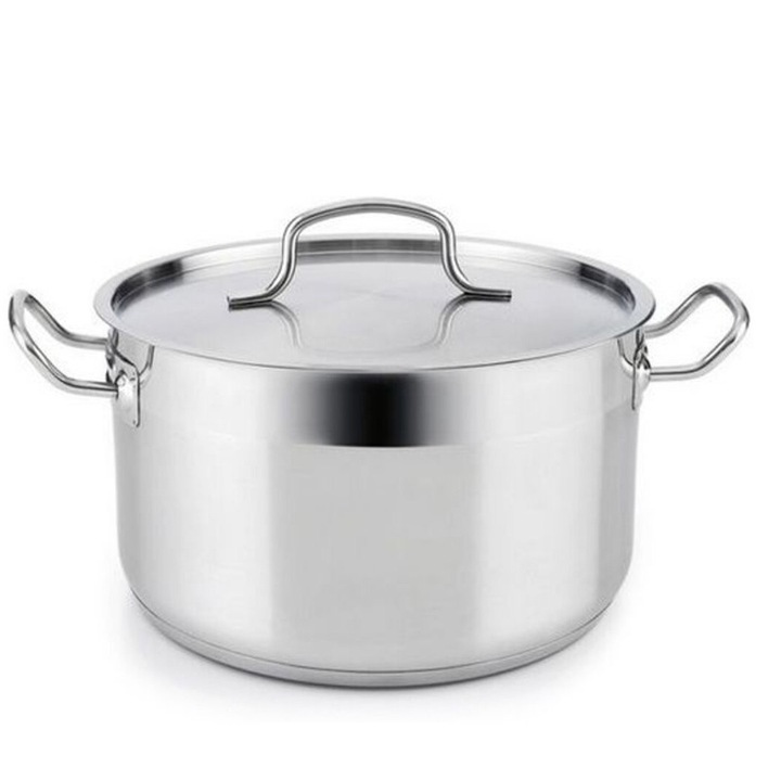 Cratita cu capac, Quid, Inox, 28 cm, Argintiu