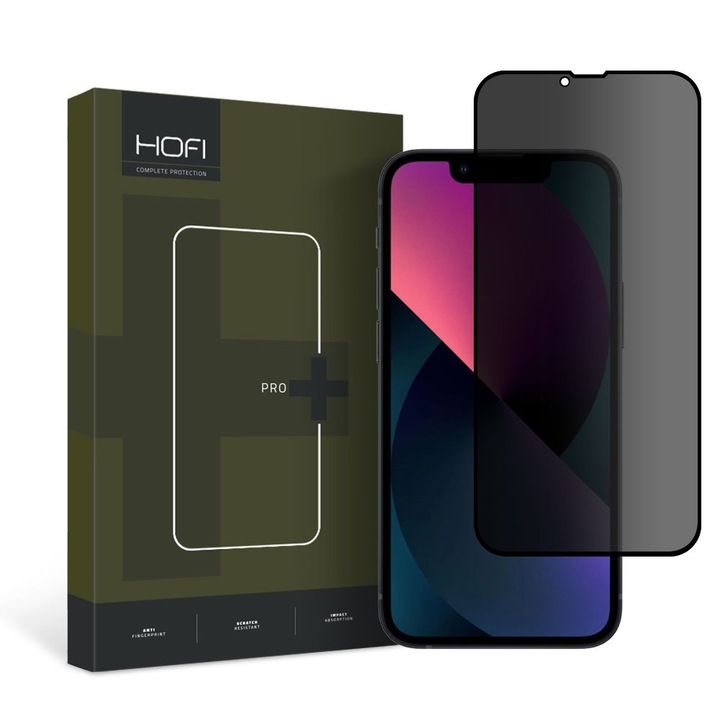 Стъклен протектор HOFI Anti Spy Glass Pro+ за Apple iPhone 13 mini, Privacy