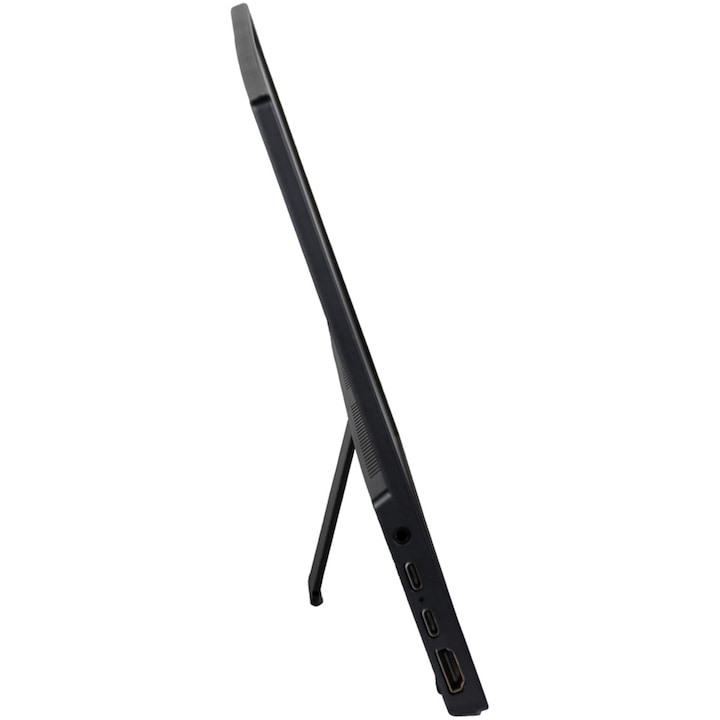 Monitor Portabil LED IPS Verbatim, 14'', Full HD (1920x1080), 6ms, HDR, FreeSync, 2x USB-C, HDMI, USB, PM-14