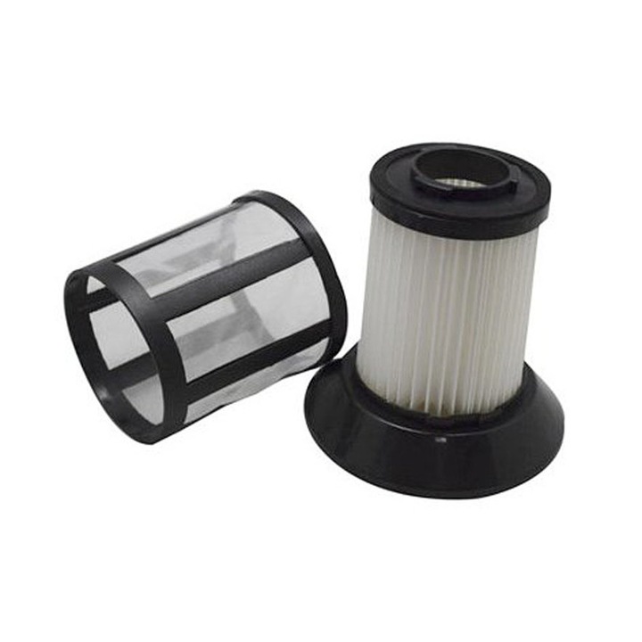 Hepa + Prefiltru pentru aspiratoare Bosch, Siemens, Profilo, Ufesa, Zelmer, cod P241, Alb/Negru