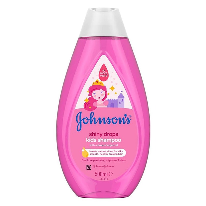 Set 2 x Sampon Johnson's Baby, pentru Par Stralucitor, 500 ml