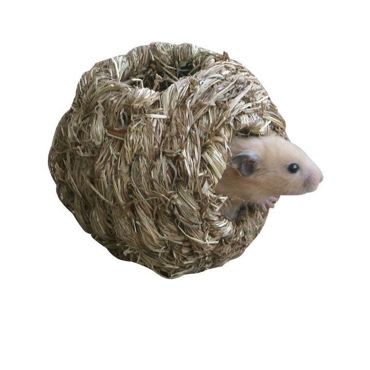KERBL EKO Ház rágcsálóknak száraz fűből 10,5x10,5x10,5 cm