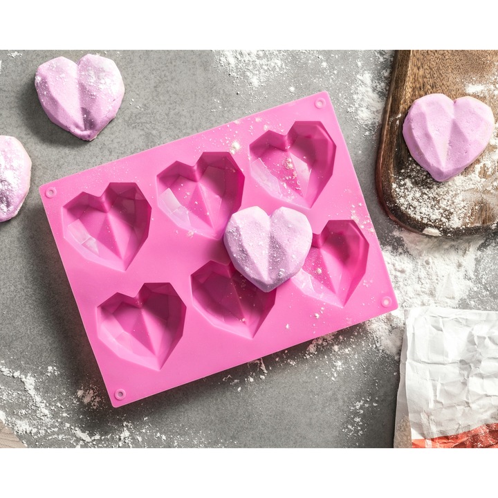 Forma prajituri, Silicon, Roz