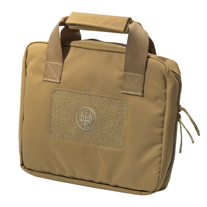 Geanta Transport Pistol Beretta, Husa Profesionala de Protectie Arma de Foc, Fabricata din Nailon Rezistent la Apa, Impermeabila, Culoare Maro Eleganta, Ideala pentru Tir Sportiv, Vanatoare, Depozitare Sigura, Accesorii Tactic, EAN