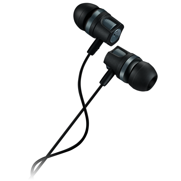 CANYON Stereo earphones with microphone, 1.2M, dark gray CNE-CEP3DG